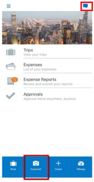 Screenshot of ExpenseIt on iPhone mobile device