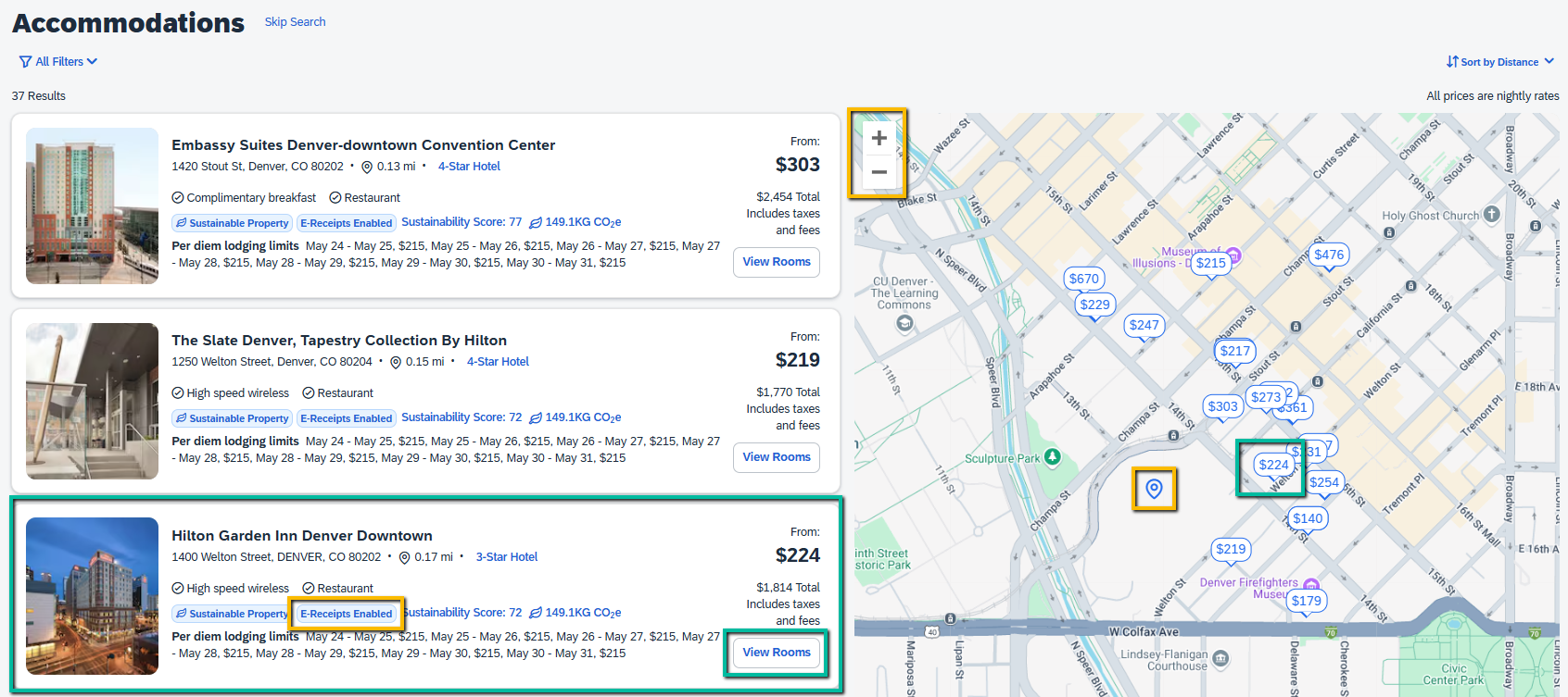 Image of Accommodations and Map